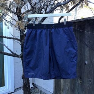 Decathlon Kalenji Mens Running Shorts Large Blue Lightweight Athletic Training